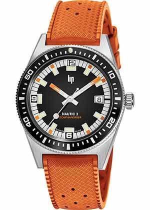 Montres Lip Homme LIP NAUTIC 3 SCAPHANDRIER ORANGE. 670098