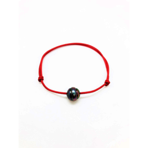 Collection les Merveilles du Pacifiques Bracelet perle cerclée sur cordon - BRC01 rouge